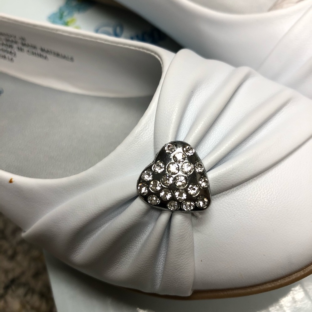 “Wendy” white dress shoes